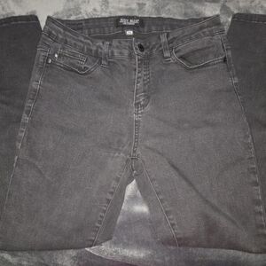 Judy Blue Gray Slim Straight Jeans with Medium Weight Fabric